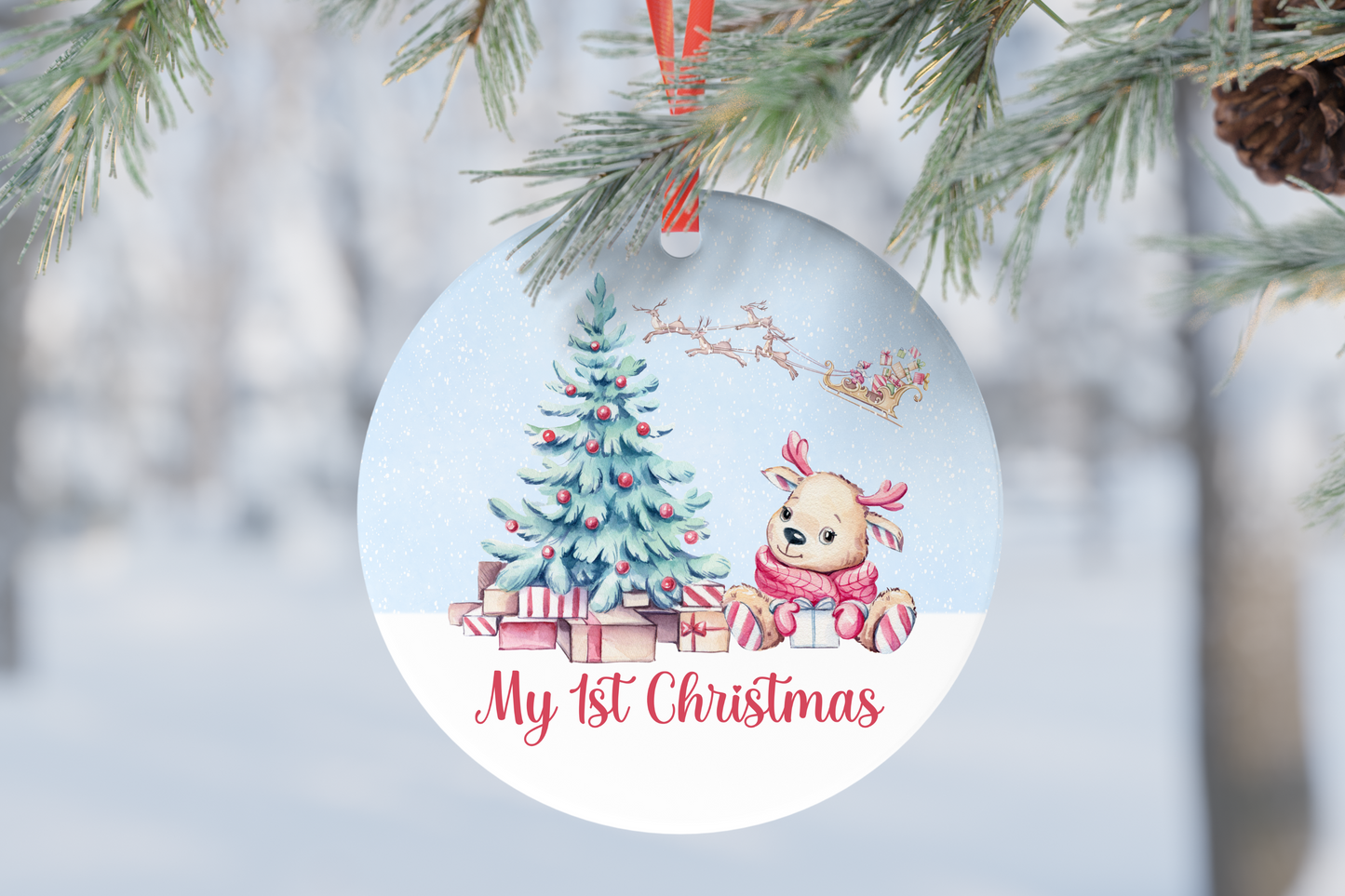 Personalised 'My First Christmas' Ornament.