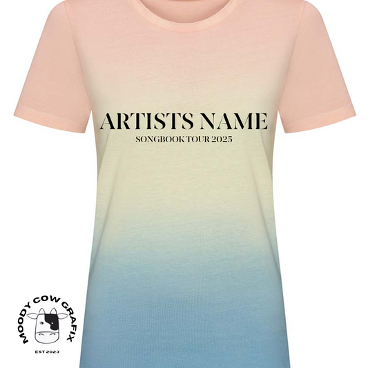 Custom Design Songbook 2025 Tie Dye T-Shirt