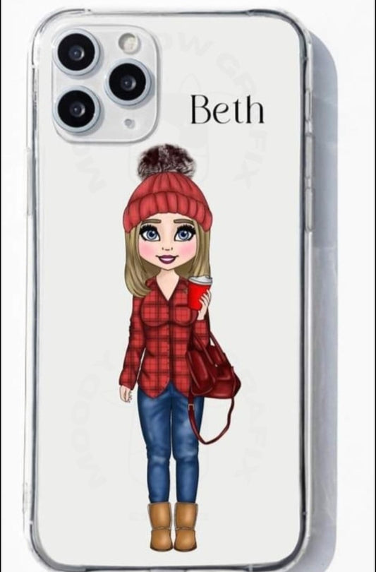 Personalised Huawei Character Phone Case