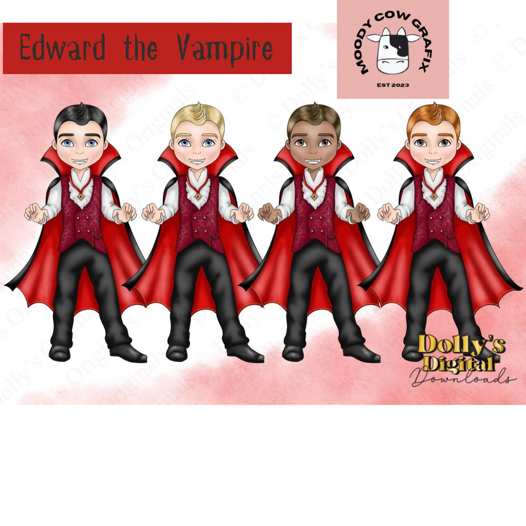 Personalised 'Edward the Vampire' Halloween Tote Bag