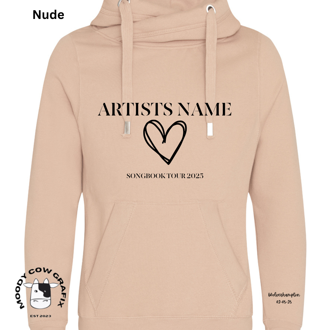 Custom Design - Cross Neck Hibernate Style Hoodie - Songbook Collection 2025