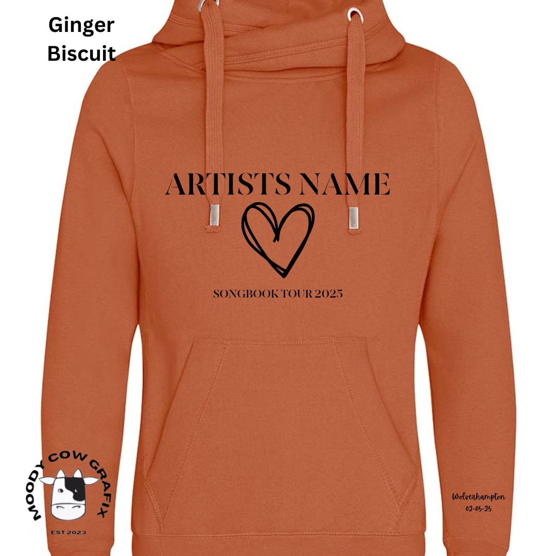 Custom Design - Cross Neck Hibernate Style Hoodie - Songbook Collection 2025