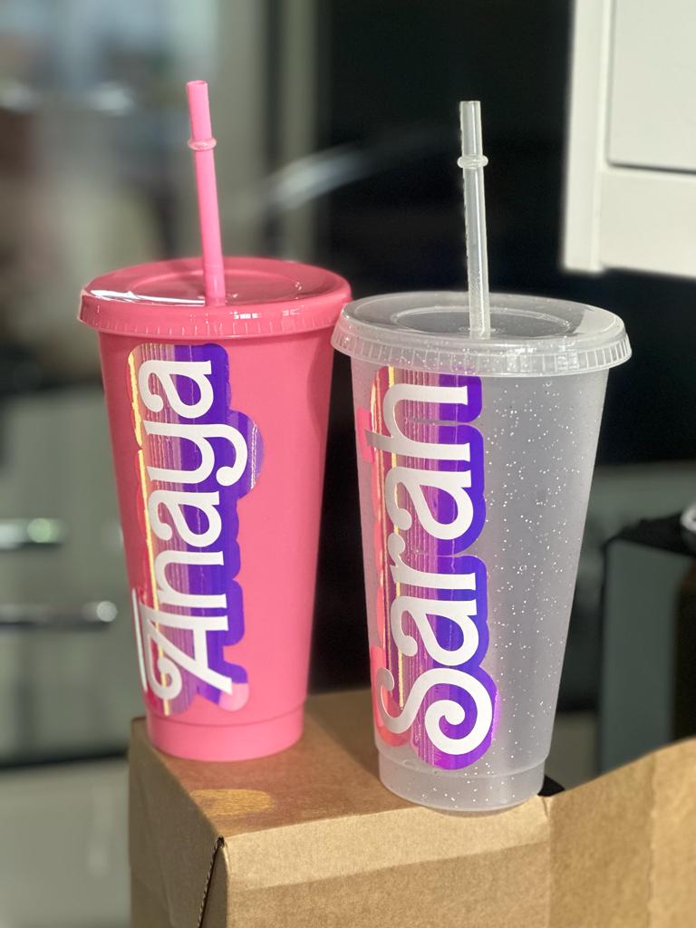 Personalised Barbie Style Cold Cups