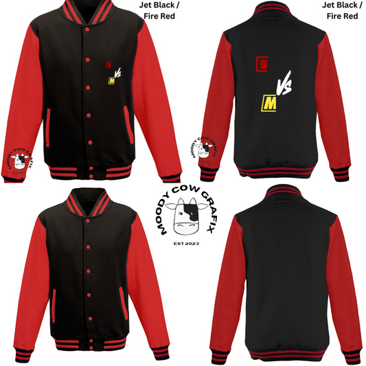 Custom Design Varsity Jacket - The Ultimate Face Off- *Childrens*