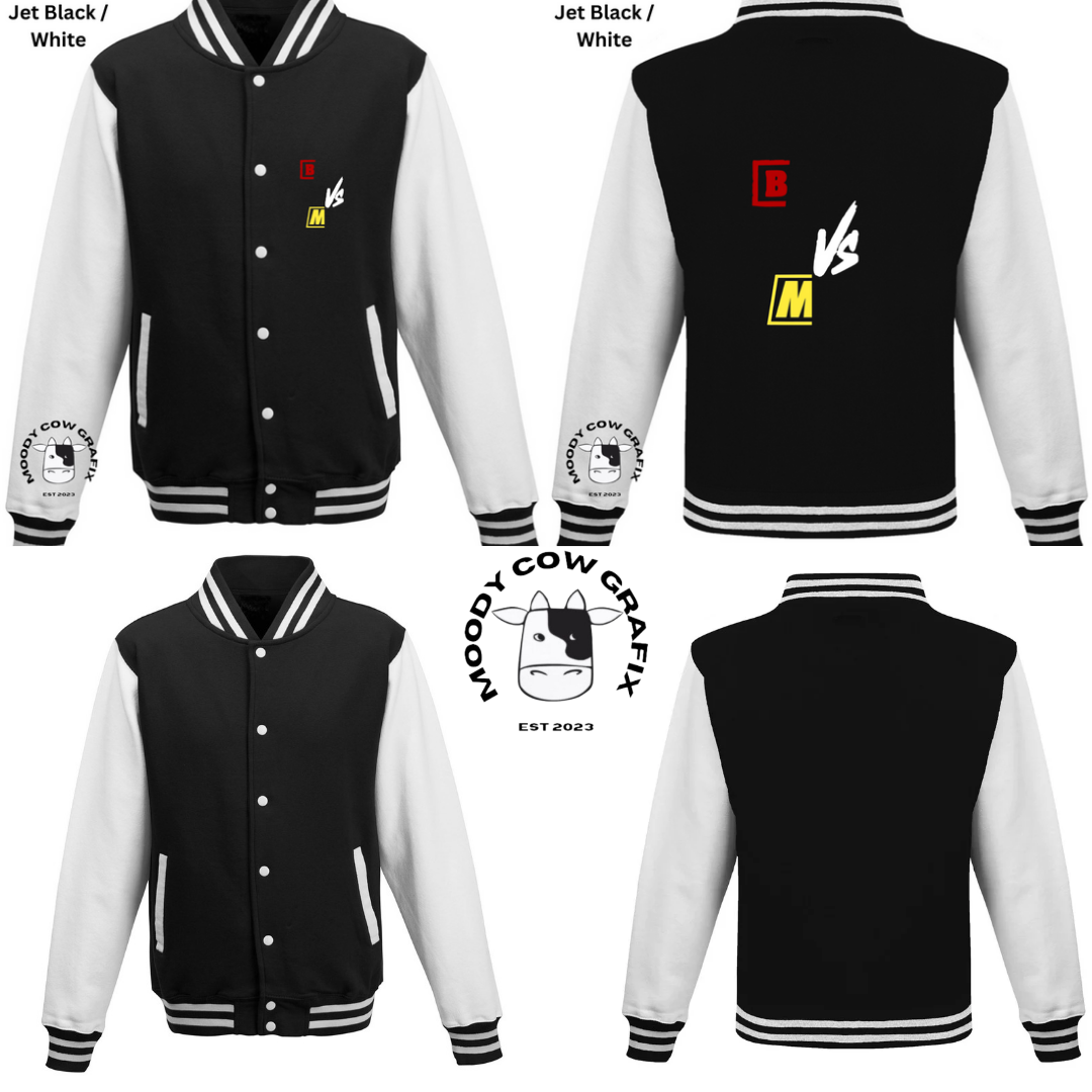 Custom Design Varsity Jacket - The Ultimate Face Off- *Childrens*