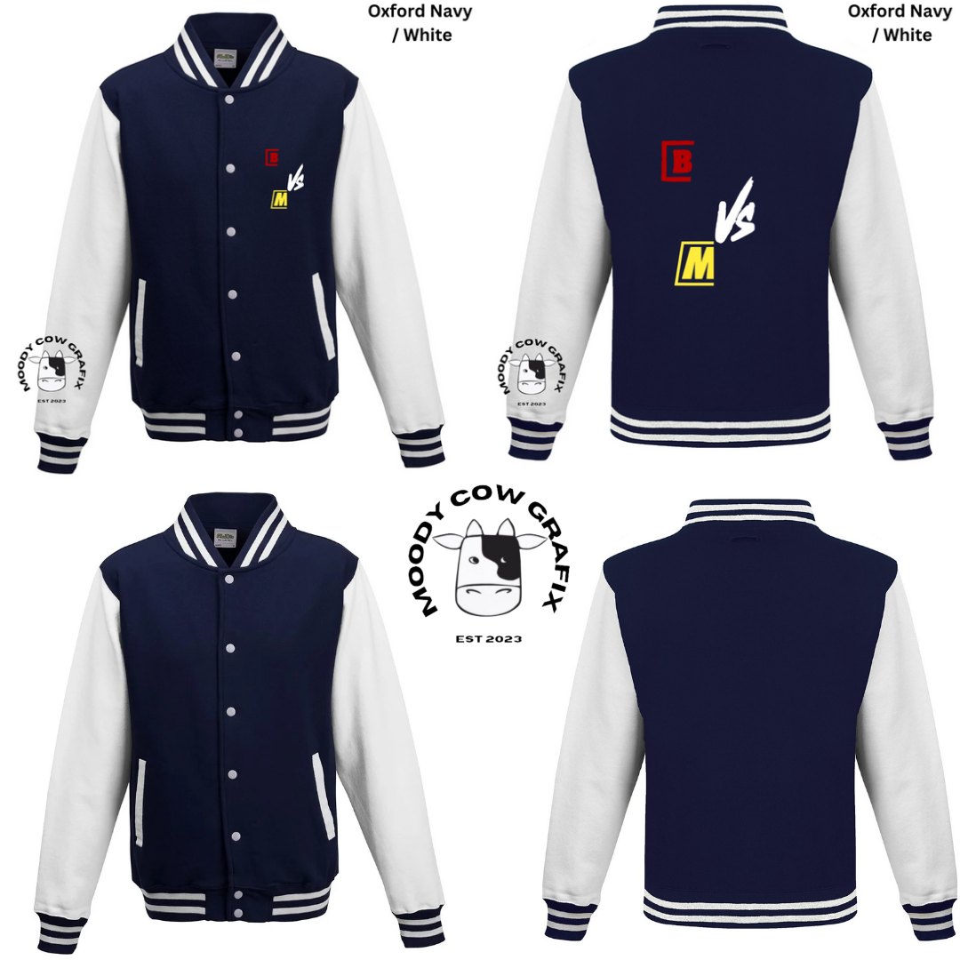 Custom Design Varsity Jacket - The Ultimate Face Off- *Childrens*