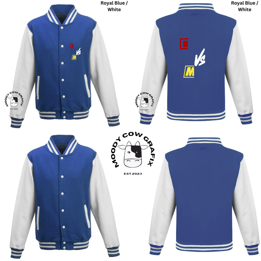 Custom Design Varsity Jacket - The Ultimate Face Off- *Childrens*