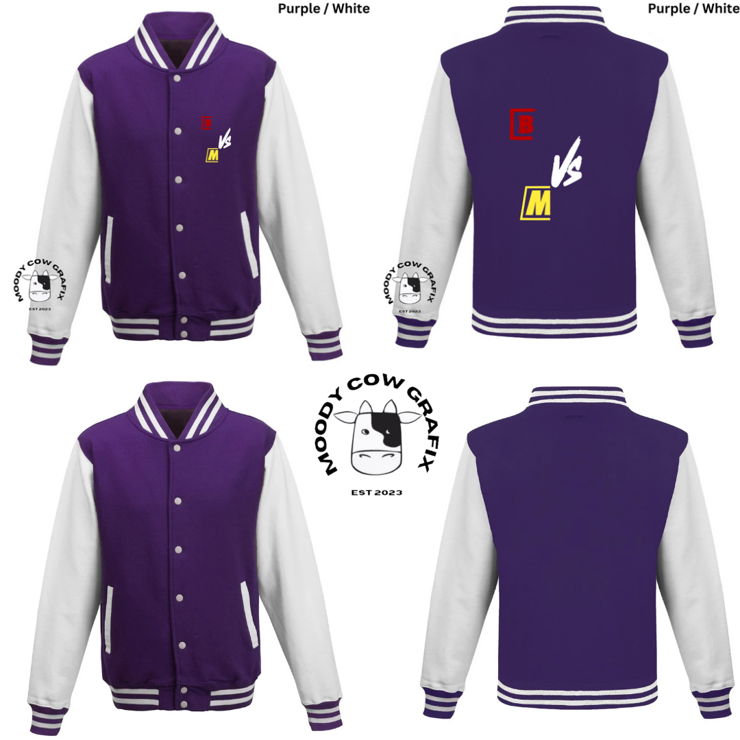 Custom Design Varsity Jacket - The Ultimate Face Off- *Childrens*