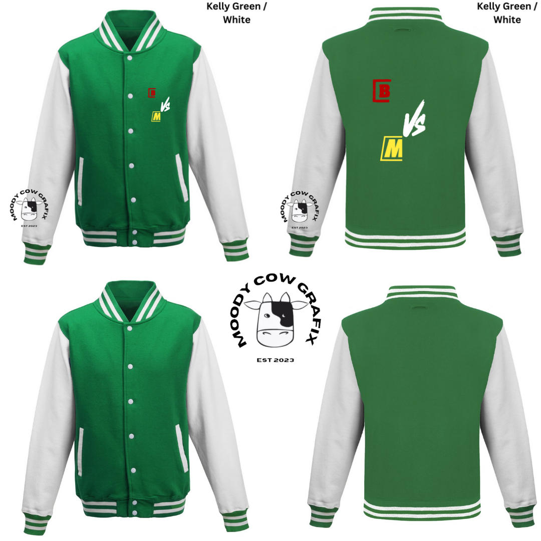 Custom Design Varsity Jacket - The Ultimate Face Off- *Childrens*