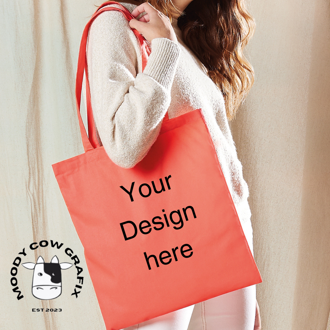 Personalised / Custom Design bag for life with long handles.