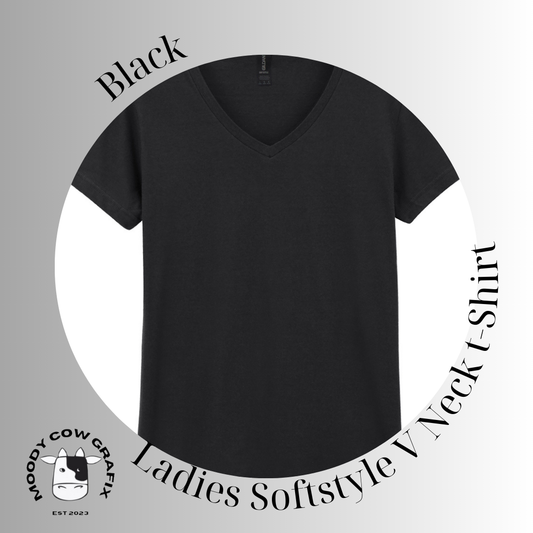 Custom Design - Ladies Softstyle V Neck T-Shirt (GILDAN Brand) - The Circus - Summer 2026.