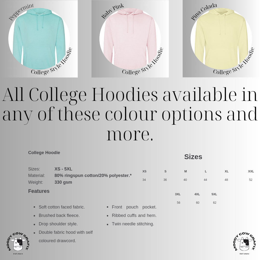 Custom Design - Unisex College Style Hoodie,  contrast colours - The Circus - Summer 2026
