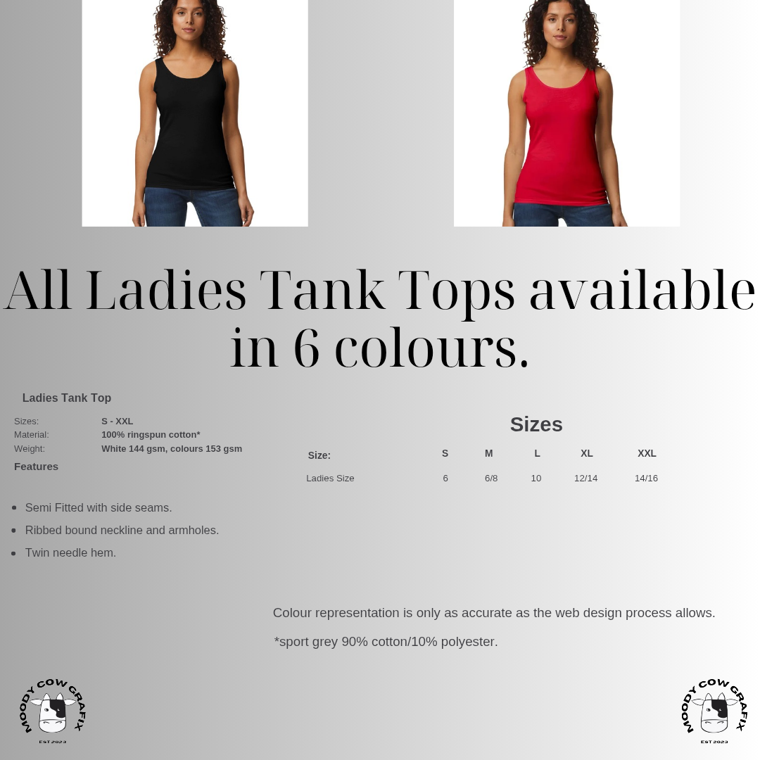Custom Design Ladies Softstyle Tank Top - Two for the Road 2026.