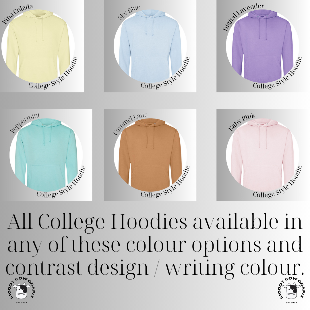 Custom Design - Unisex College Style Hoodie,  contrast colours - The Circus - Summer 2026