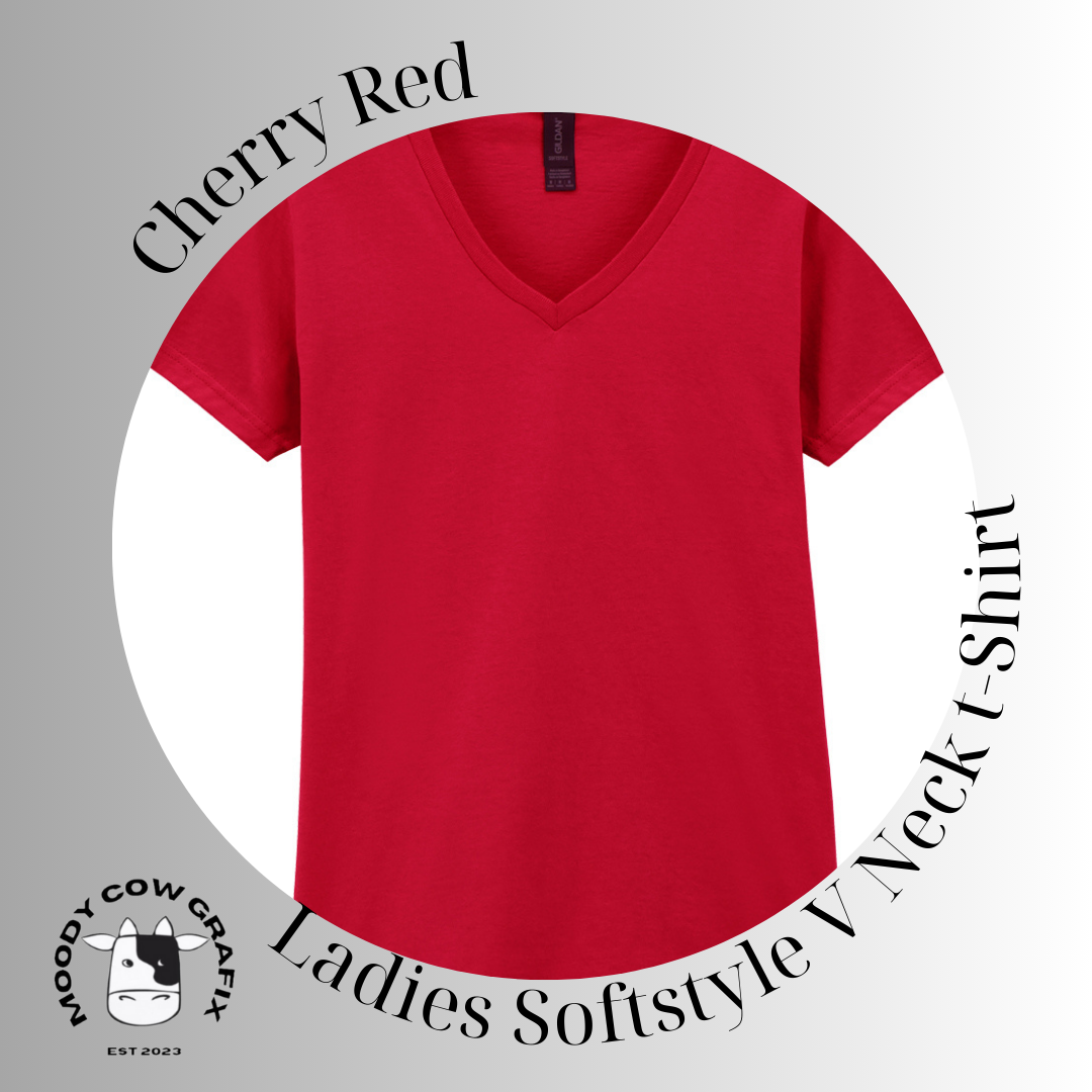 Custom Design - Ladies Softstyle V Neck T-Shirt (GILDAN Brand) - The Circus - Summer 2026.