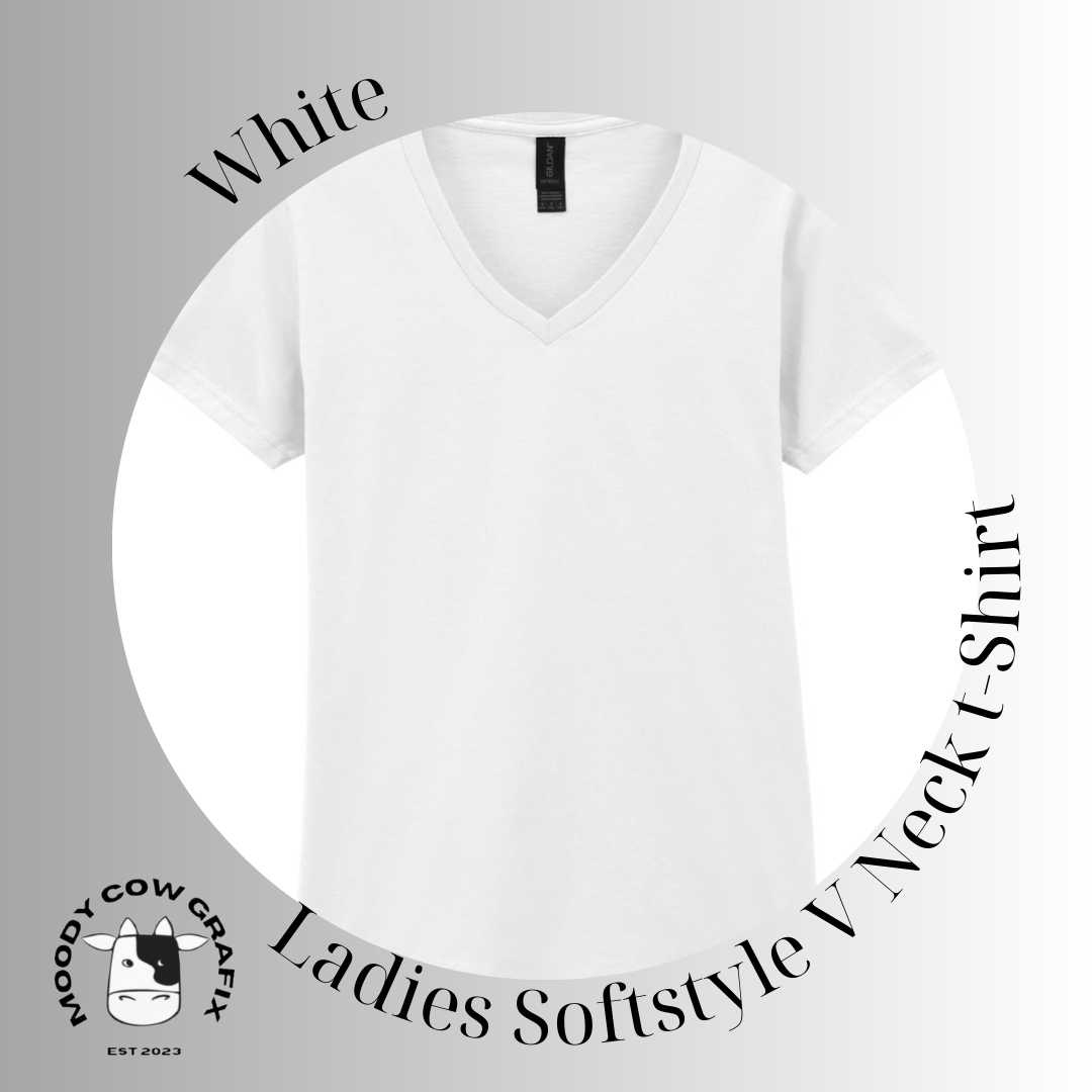 Custom Design - Ladies Softstyle V Neck T-Shirt (GILDAN Brand) - The Circus - Summer 2026.