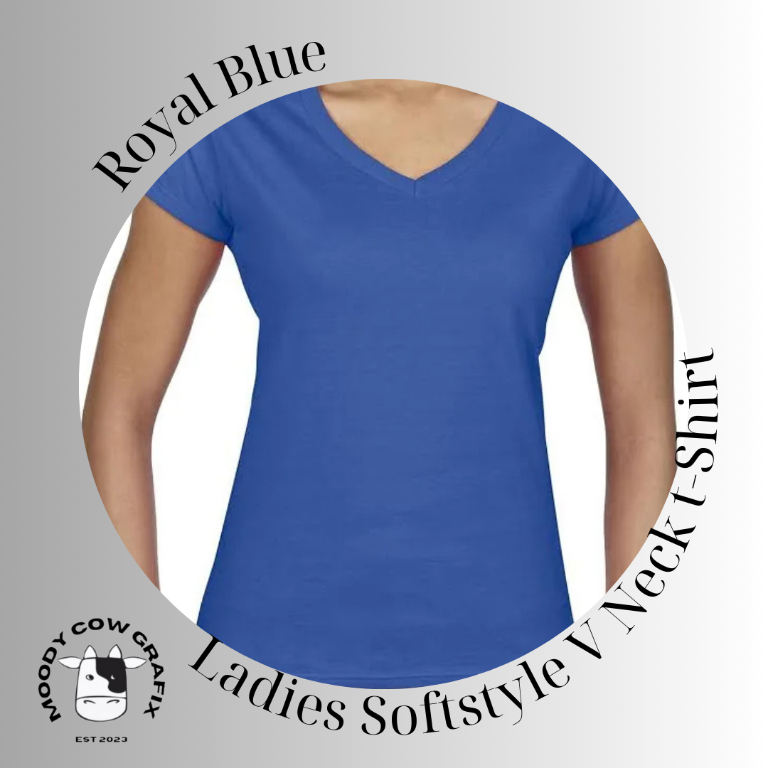 Custom Design - Ladies Softstyle V Neck T-Shirt (GILDAN Brand) - The Circus - Summer 2026.