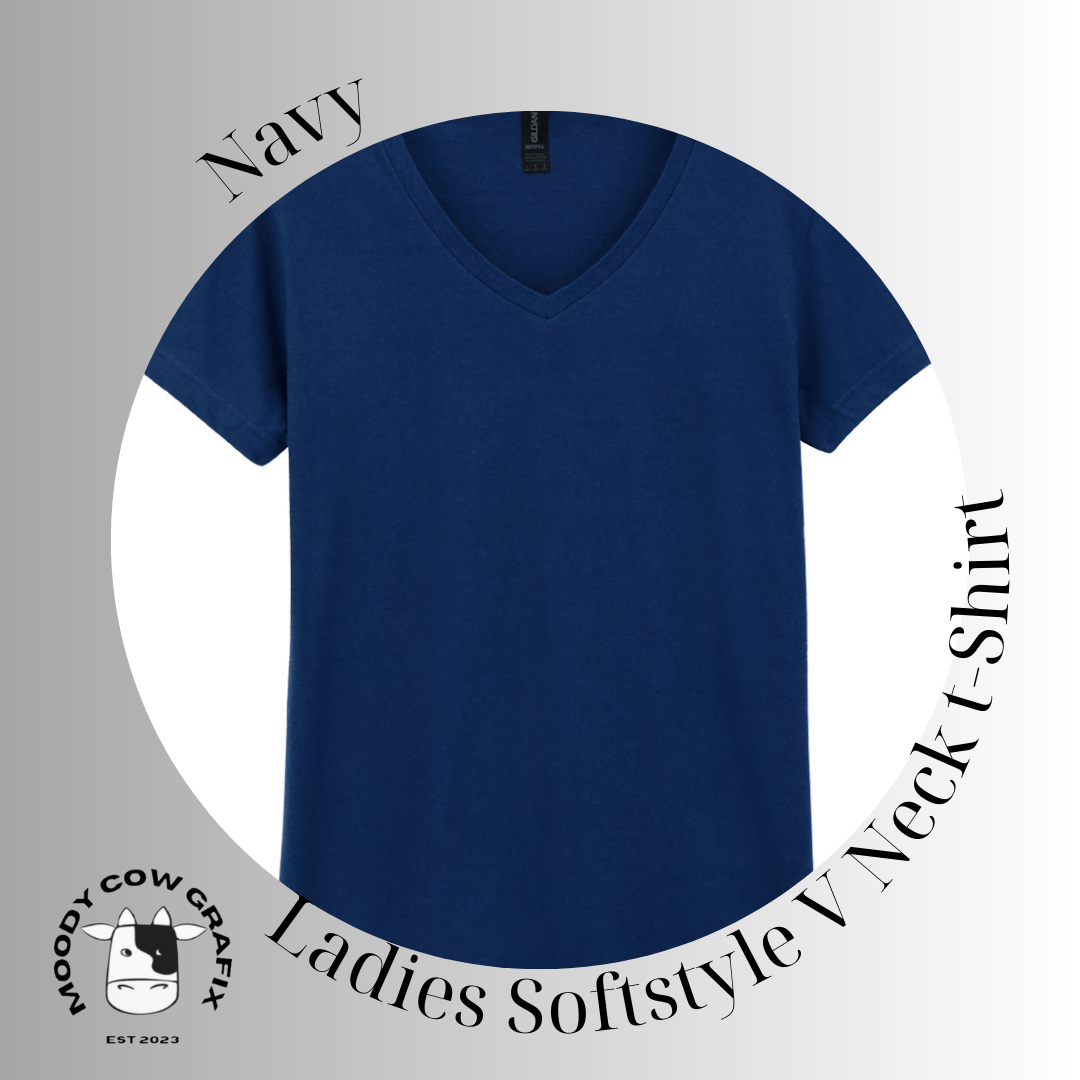 Custom Design - Ladies Softstyle V Neck T-Shirt (GILDAN Brand) - The Circus - Summer 2026.