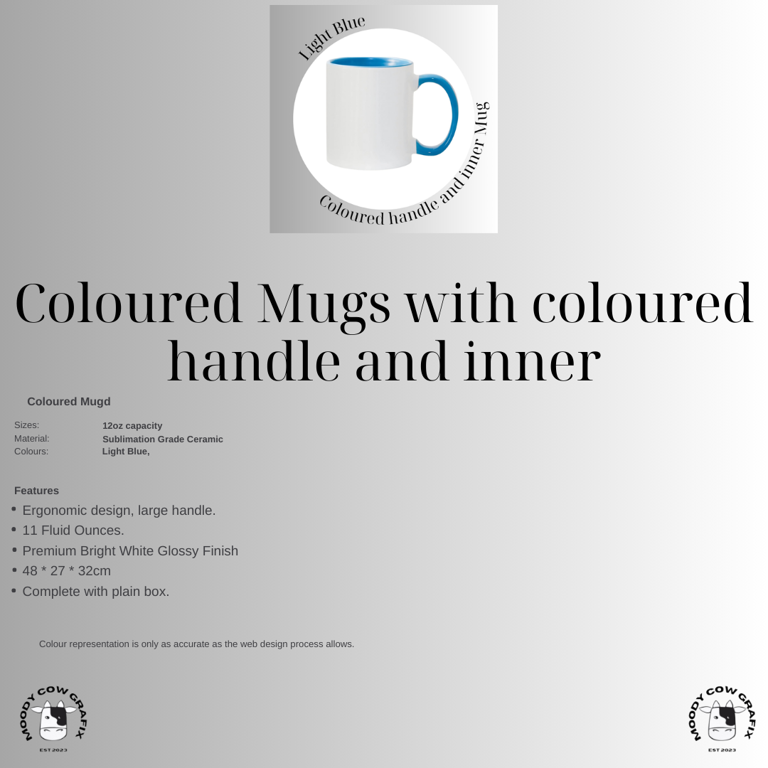 Custom Design Coloured Mug with coloured handle and inner - The Circus - Summer 2026