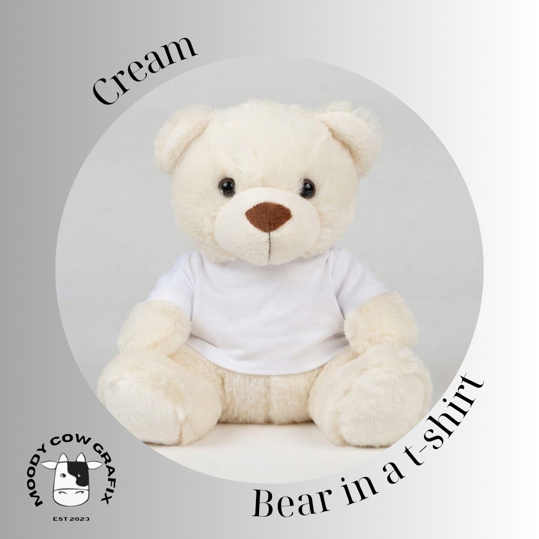 Custom Design Bear in a t-shirt- Two for the Road.